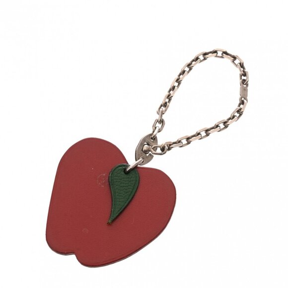 HERMES Apple motif bag charm Red / green key holder 800000137139000 - Picture 1 of 7